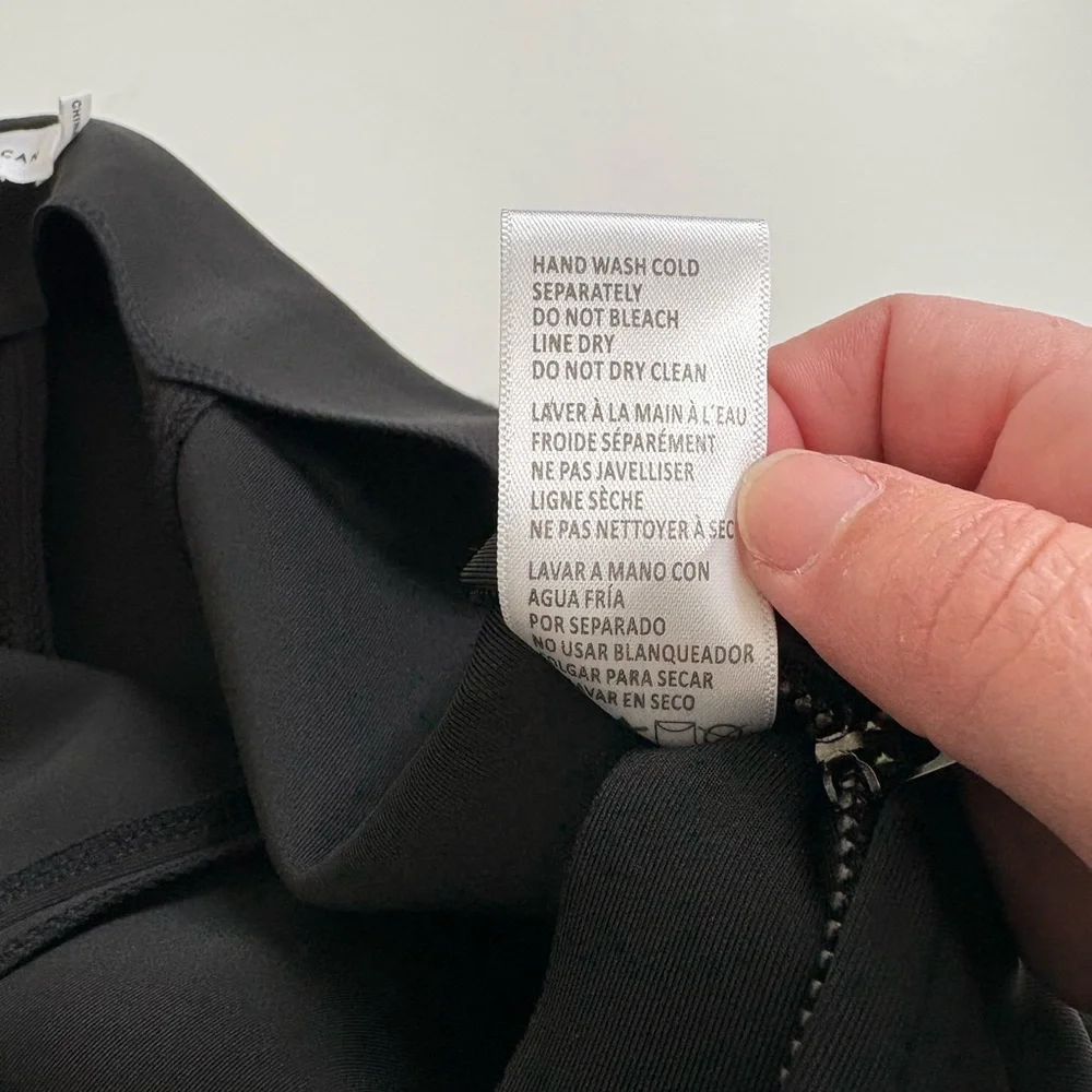 Good American Black Dress Pants Side Zip & Zip Ankles new with Tags Size XL - Picture 6 of 11